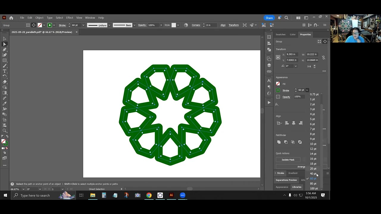GeoGebra to Adobe Illustrator for use with Cricut 2d Plotter Vinyl Cutter or Laser Cutter