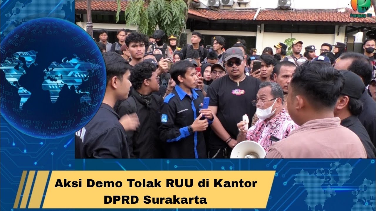 PERMATA NEWS - Aksi Demo Tolak RUU di Kantor DPRD Surakarta | 20 Maret 2025
