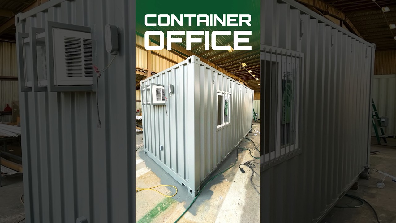 Checkout this Shipping Container Office #construction #shippingcontainers