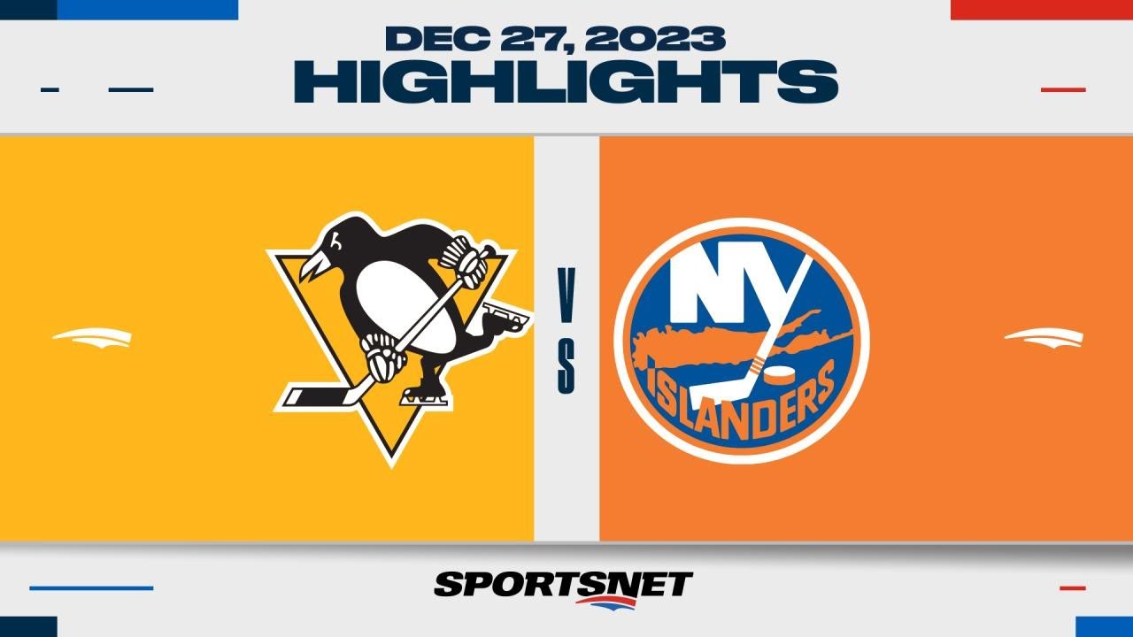 NHL Highlights | Penguins vs. Islanders - December 27, 2023