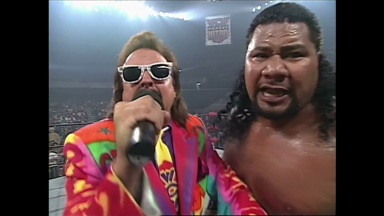 Bagwell screws up again! Jimmy Hart demands Tag Title shot for the Faces of Fear at WW3 1996 (WCW)