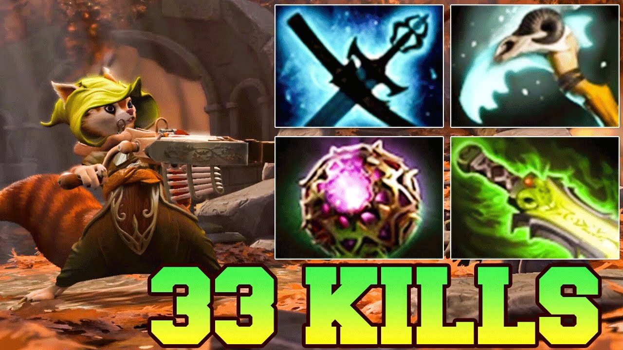 33 Kills Hoodwink Mid Lane !! HoodWink Dota 2 Support Pro Gameplay Guide Carry Build Offlane 7.39