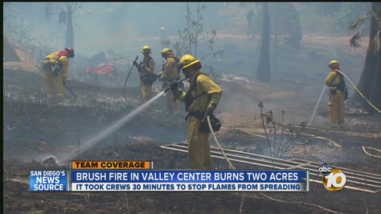 Crews quickly stop spread of Valley Center fire