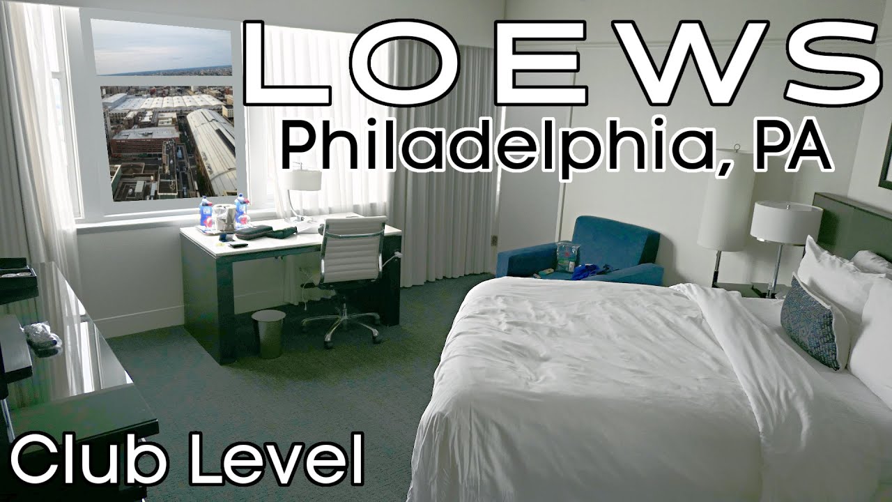 Loews Philadelphia Hotel CLUB LEVEL Room Tour & Review - 1200 Market St, Philadelphia, PA 19107