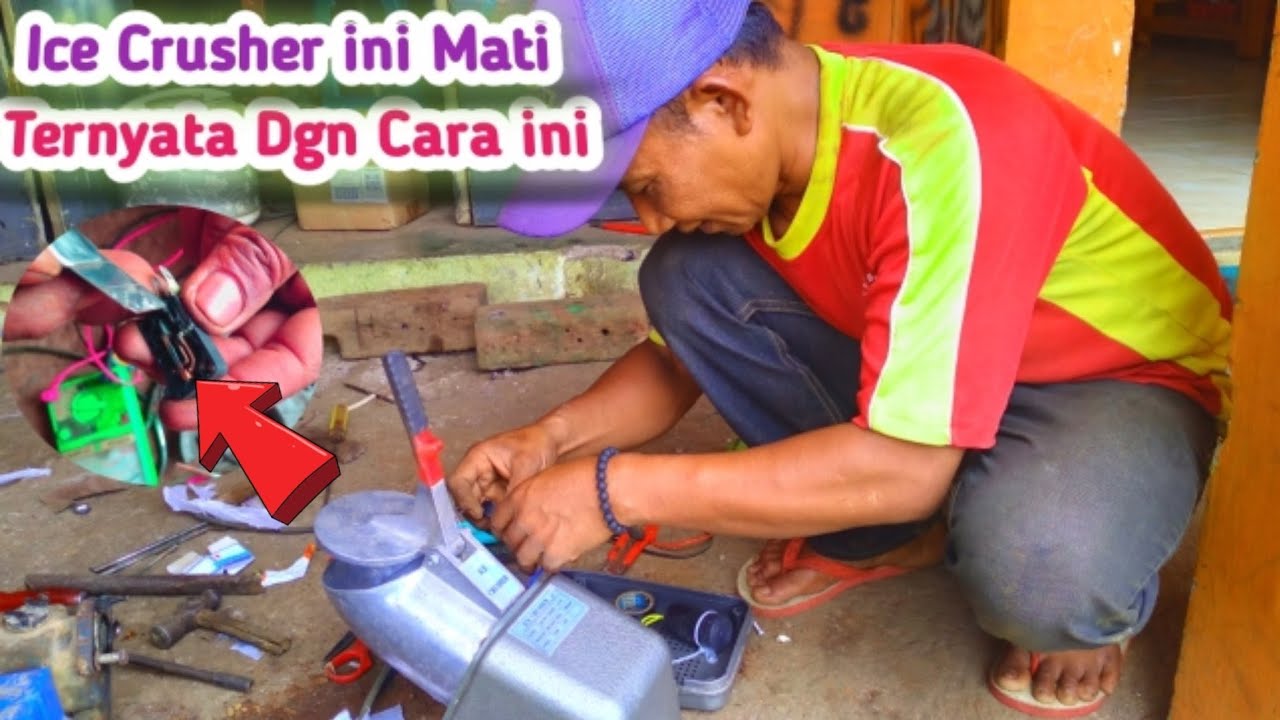 🛑Ternyata ini Penyebab Mesin Es Serut Mati || Ice Crusher @Bebes_