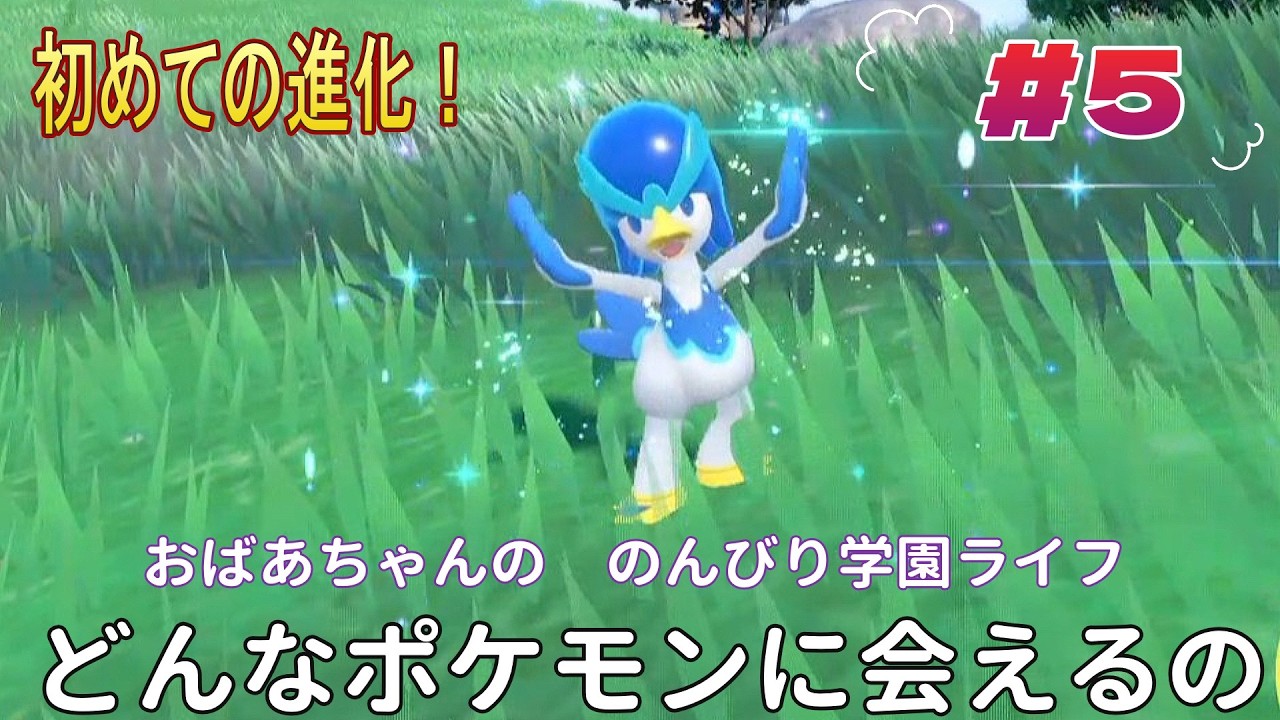 『ポケットモンスター　スカーレット』おばあちゃんの　のんびり学園ライフ　どんなポケモンに出会えるの？　♯5