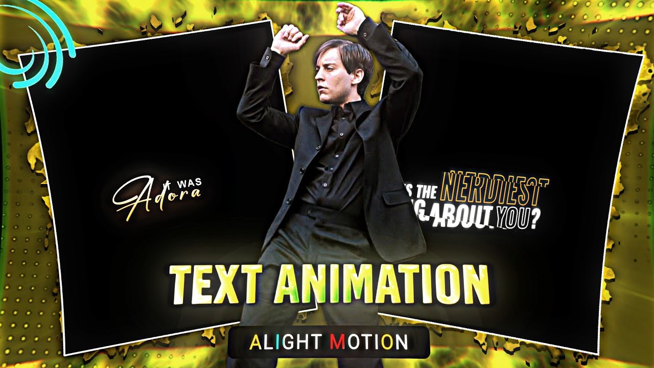 Viral Edit Text Animation in 🗿 Alight Motion Like AE (+PRESET)