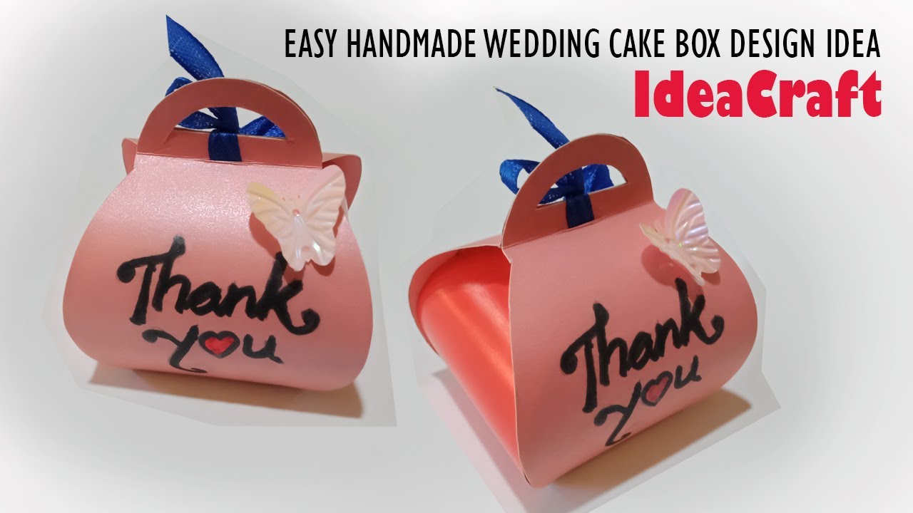 easiest way to create your own wedding Favour Box | How to make your  wedding cake box step by step
