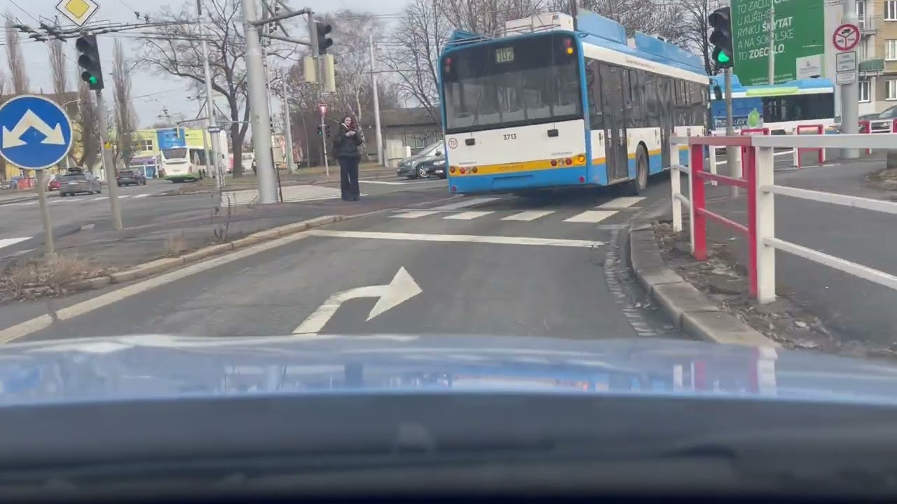Pan Marian,doplňovací výcvik. (Muglinovská křižovatka, víceproudý kruhový objezd, centrum Ostravy)