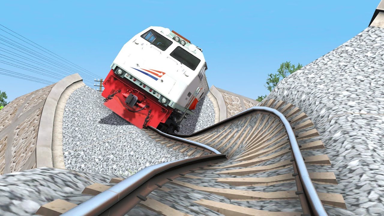 Rel nya Keriting Kereta nya Jadi Goyang Begini