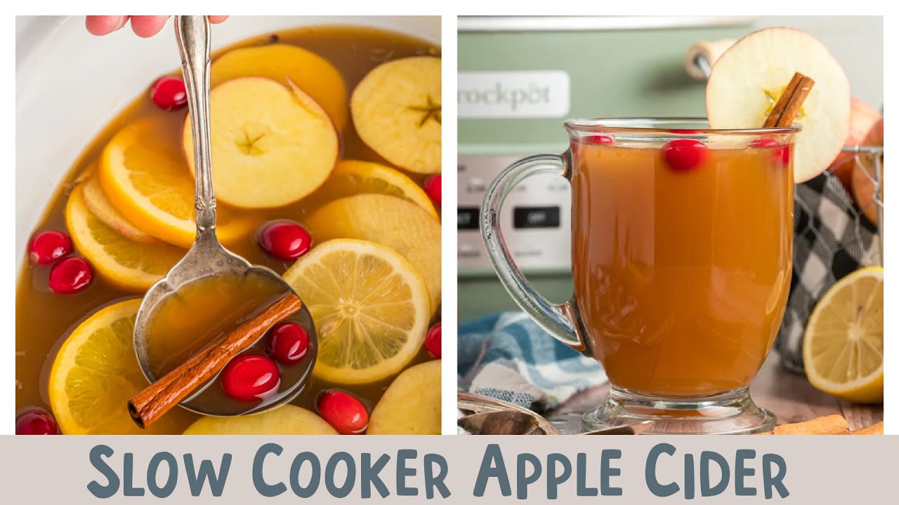 🍎Slow Cooker Apple Cider☕