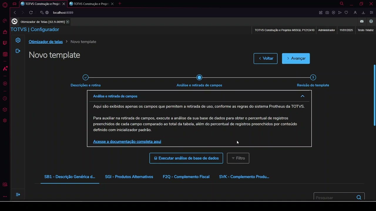 #ERP 286 - Otimizador de Telas - Protheus - TOTVS
