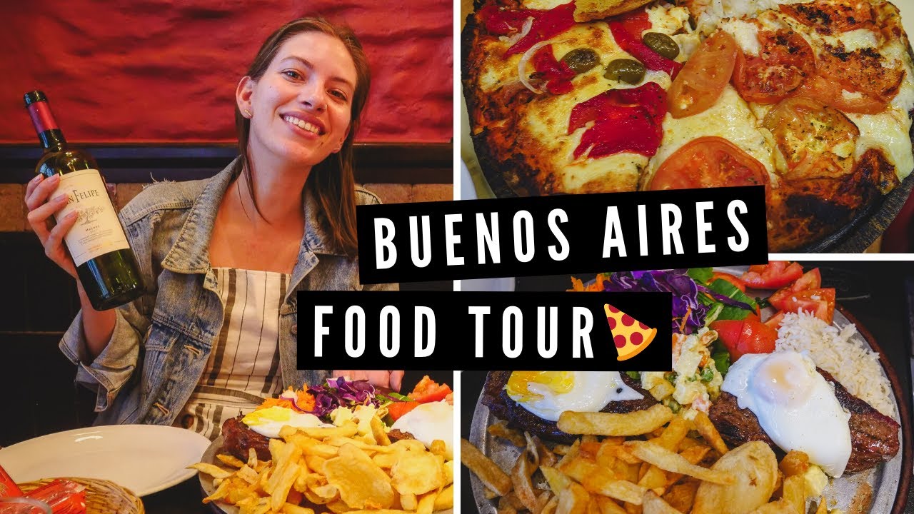 Buenos Aires DIY FOOD TOUR 😋🍷 Eating STEAK, PIZZA + MILANESA + MALBEC Before Leaving Argentina ✈️🍕🥩