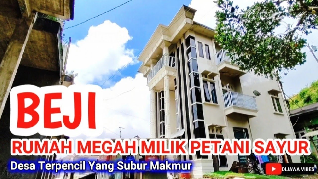 Viral! Bikin Kagum Rumah Megah Milik Petani Sayur di Desa Terpencil di Jawa Tengah, Beji Pejawaran