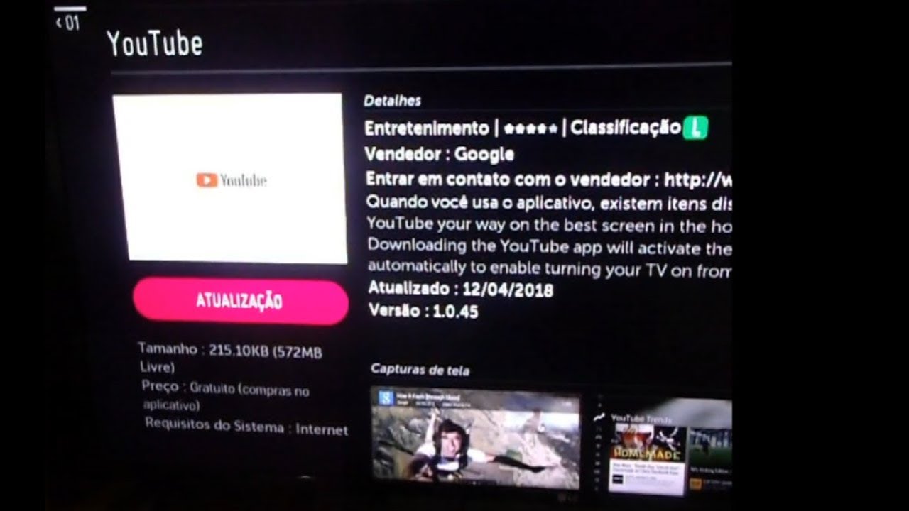COMO FAZER A ATUALIZAÇÃO DOS APLICATIVOS (YOUTUBE, NETFLIX) NA SMAT TV LG