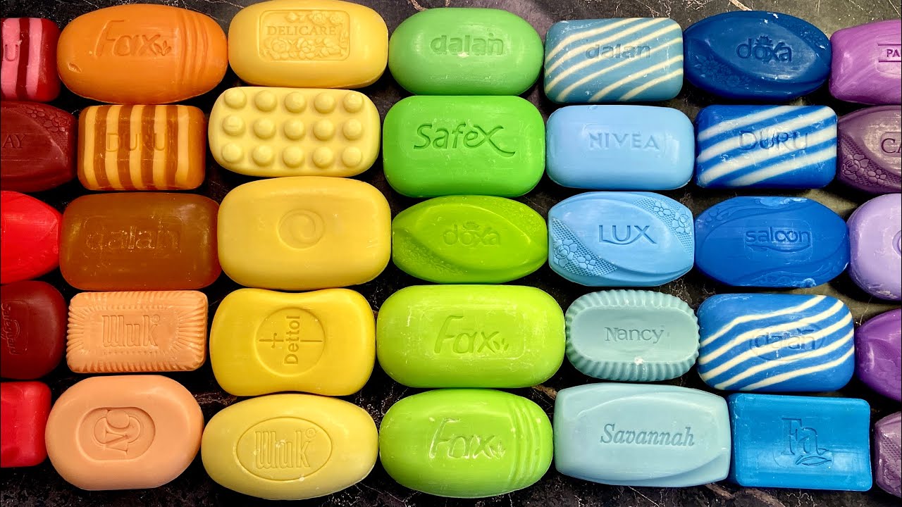 40 минут сухой резки, ломания пластинок и жмяков 🌈🤤🌈 40 minutes of carving dry soap