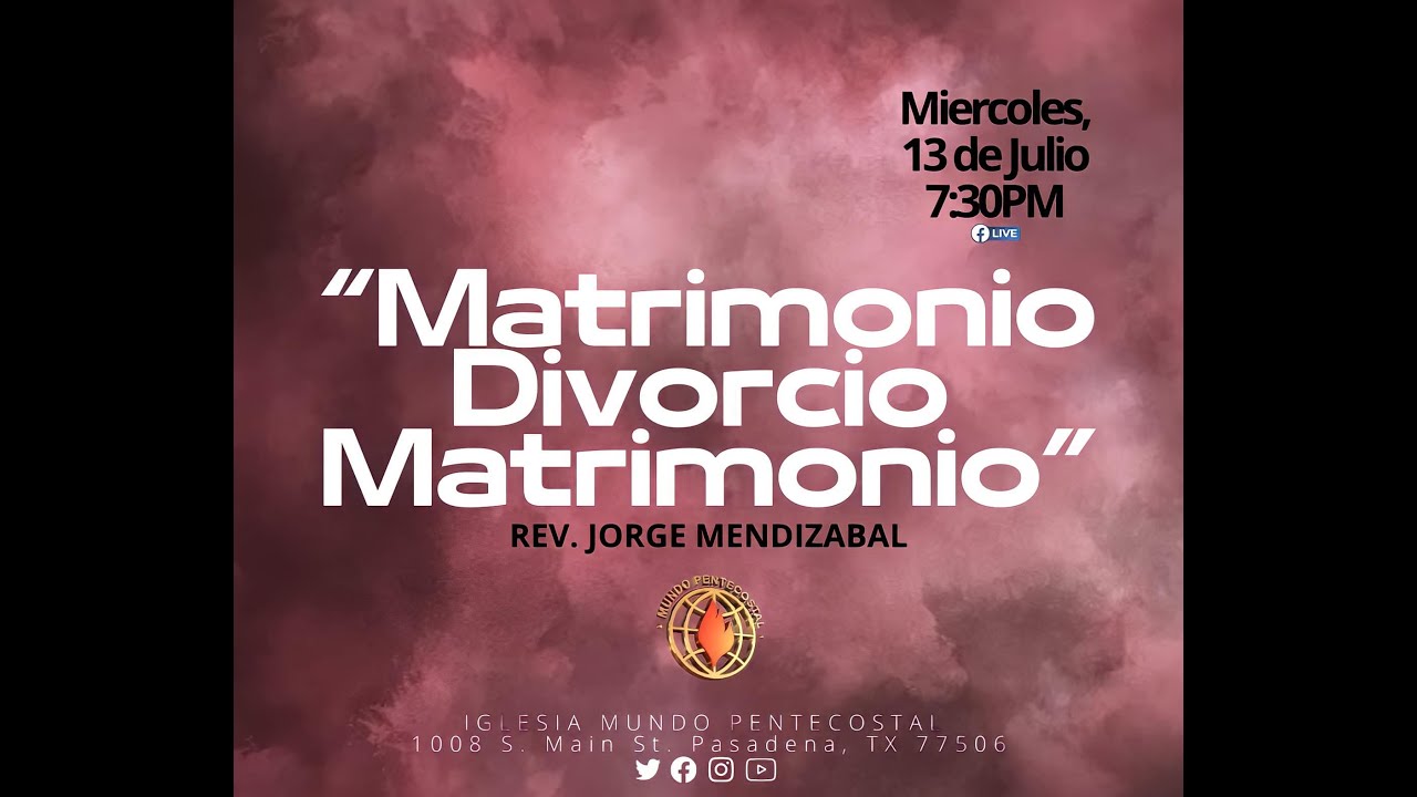 Matrimonio Divorcio Matrimonio - Pastor Jorge Mendizabal