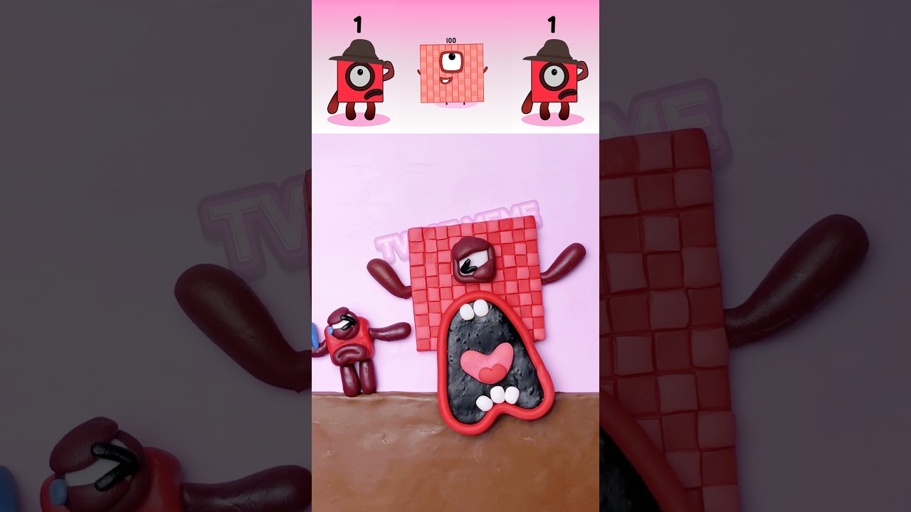 Sprunki NumberBlocks 100 x Slick (from Oddbods) - The Mother Saves Her Child