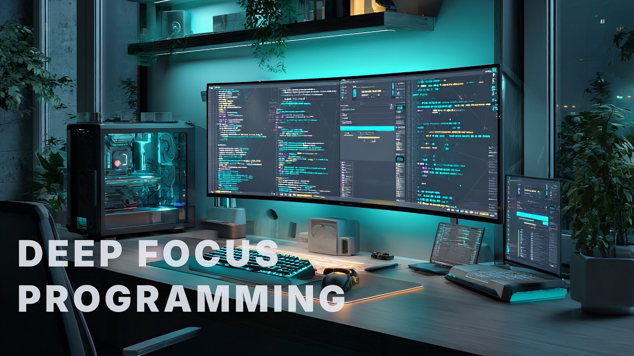 Deep Focus Programming | Calm Minimal Desk (1 Hour)