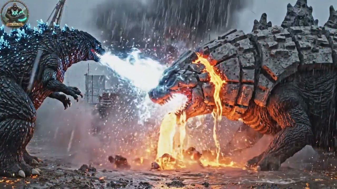 King Kong & Godzilla VS Mutant Shark Legendary Final Trap Monster Fight 4K