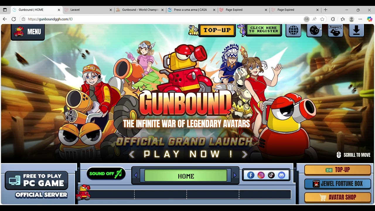 GUNBOUND OFICIAL, Comparando Site do Gitz com do Oficial, roubo nos avatares. Se nao mudar vao falir