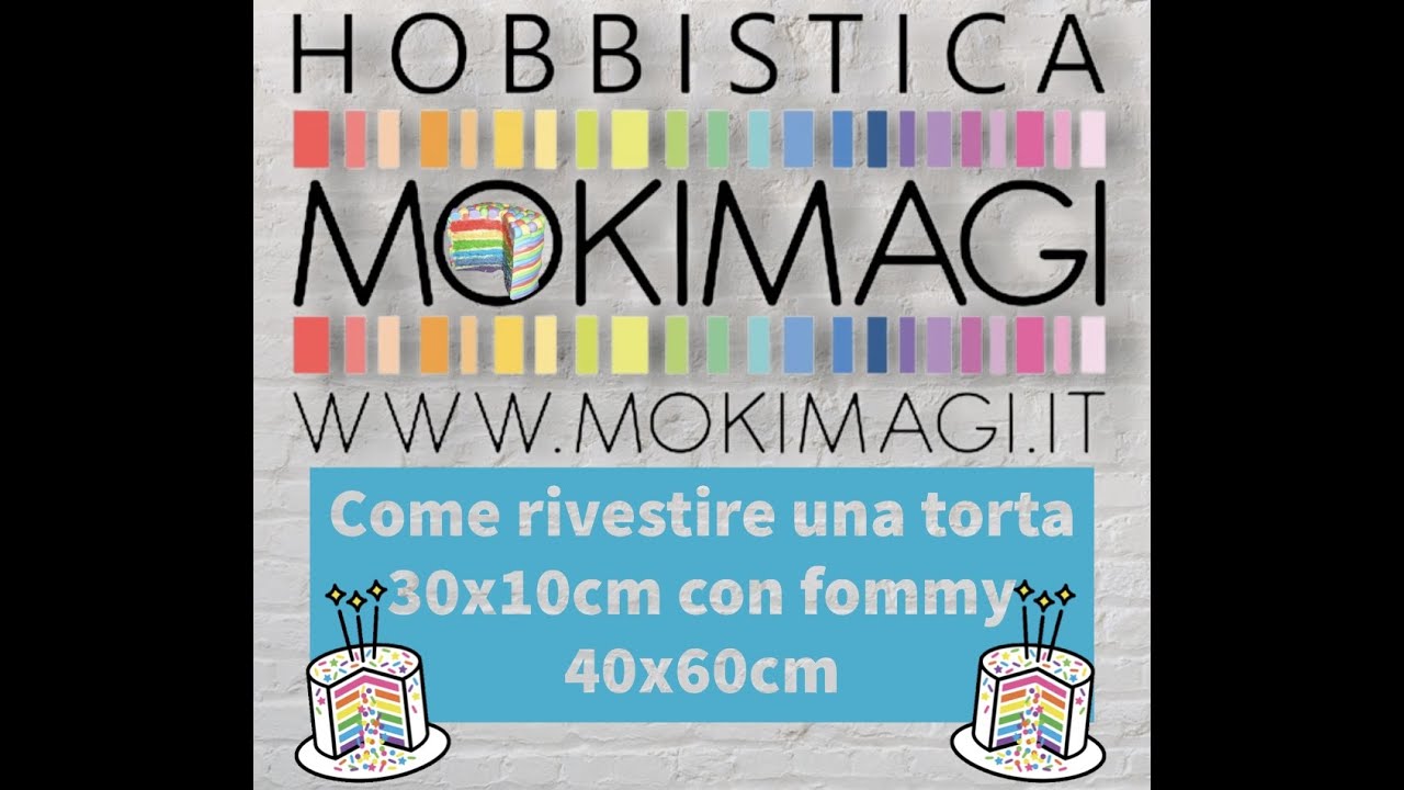 Tutorial Torta in Gomma Crepla Come Rivestire Polistirolo 30x10cm con Fommy 2mm 40x60cm