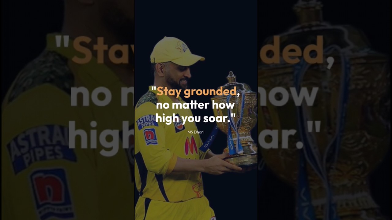 Famous quotes by MS Dhoni #msdhoni #cricket #quotes