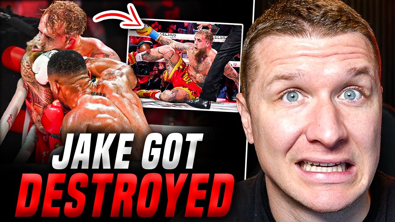 Anthony Joshua BROKE Jake Paul&rsquo;s FACE With a VICIOUS KO | INSTANT REACTION
