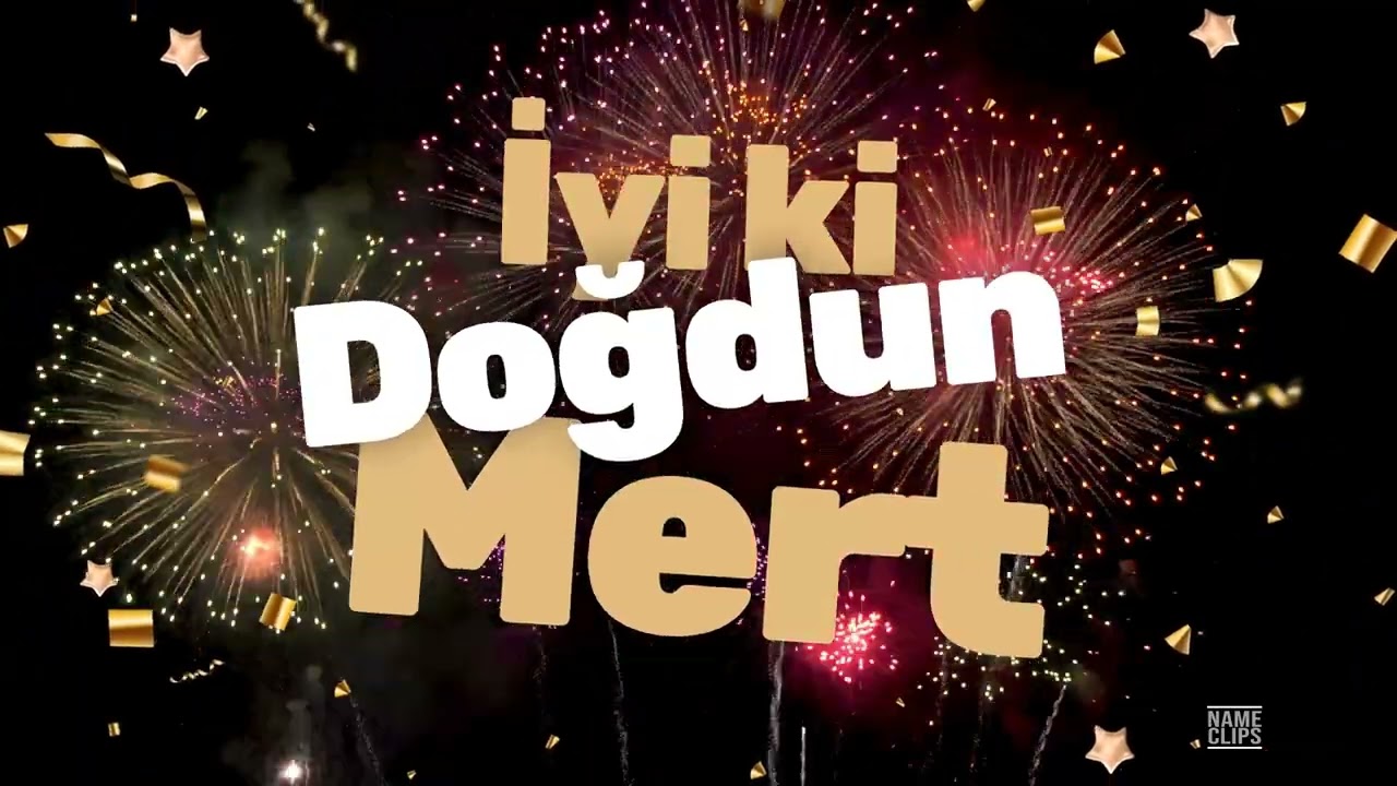 İyi Ki Doğdun Mert 🎉 | İsme Özel Doğum Günü Videosu
