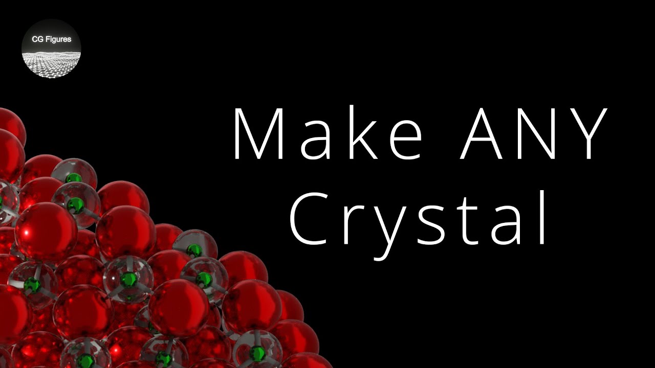 Blender for Scientists - How to Make ANY Crystal in Blender