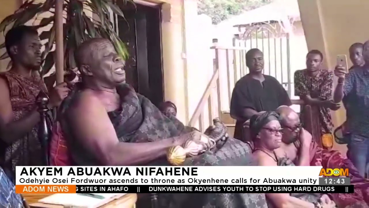 Akyem Abuakwa Nifahene: Odehyie Osei Fordwuor ascends to throne, Okyenhene calls for unity (5-9-23)