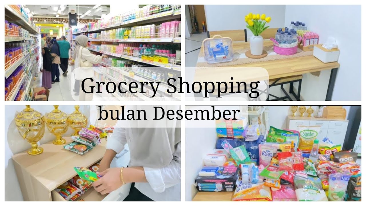 Grocery Shopping December || Unboxing Belanja Bulanan || Refill yg sudah habis