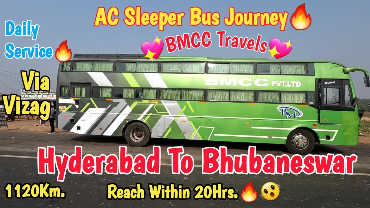 Hyderabad To Bhubaneswar By Bus🔥 | Hyderabad To Bhubaneswar AC Bus Journey💖| Traveling 2 day |