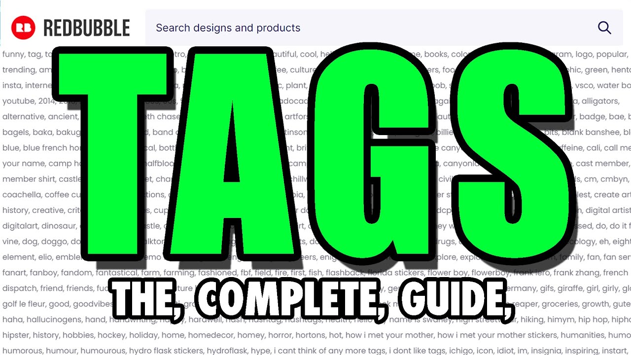 How to use tags on Redbubble