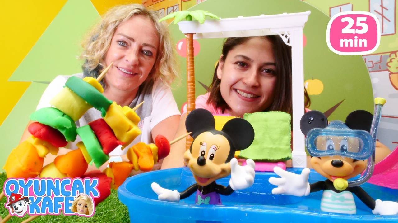 Çocuk videoları. Oyuncak Kafe - en sevimli bölümler. Yemek yapma oyunu