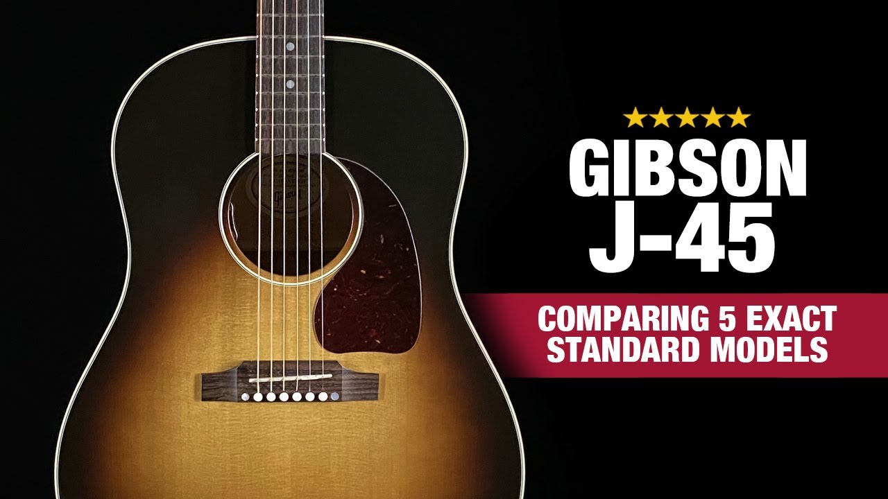 Насколько по-разному могут звучать пять Gibson J-45? — Видеосравнение
