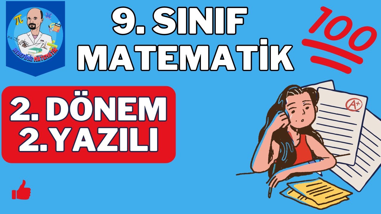 9. SINIF MATEMATİK 2. DÖNEM 2. YAZILI SORULARI 2023! (Müfredata Uygun)
