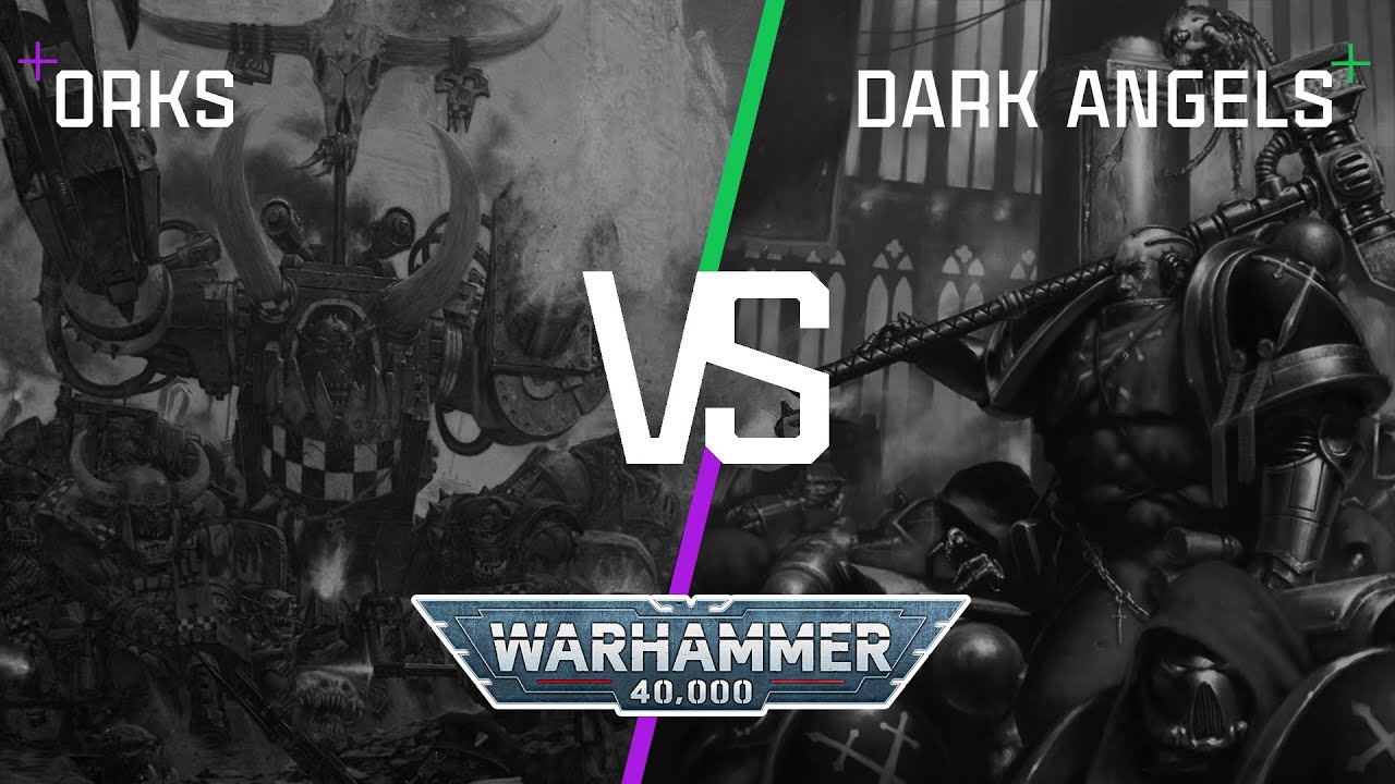 Орки VS Темные Ангелы | Warhammer 40k 9ed Battle Report | 1250 pts