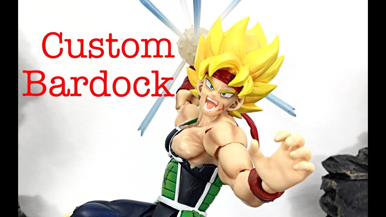 Custom Dragon Ball Z SH Figuarts BATTLE DAMAGE SS BARDOCK Action Figure Review By Ferrytale Customs