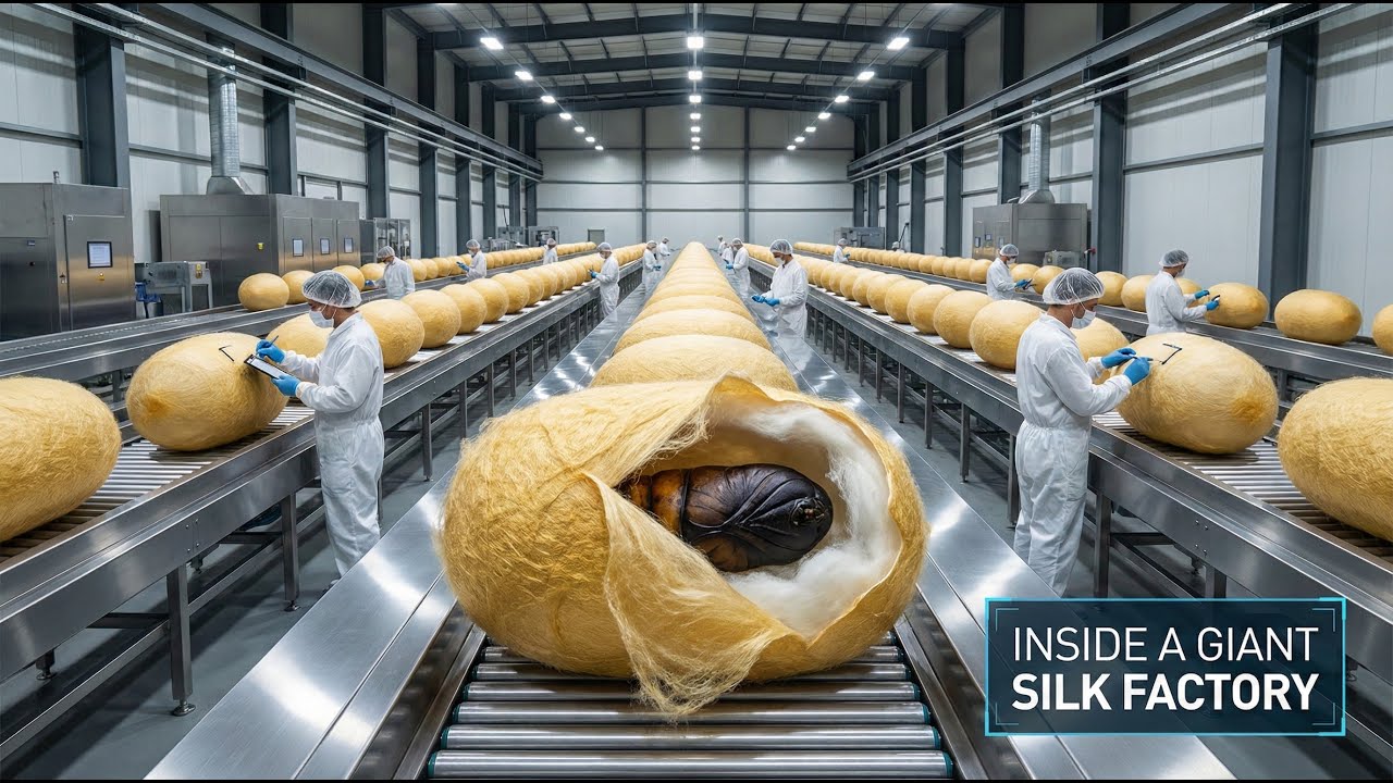 Silk Production Process Revealed Watch Silkworm Cocoons Turn into Luxury Clothing!