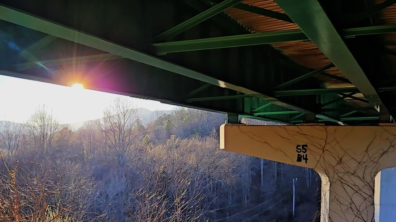 Highway Bridge Ambience | Appalachian Mountains | ASMR