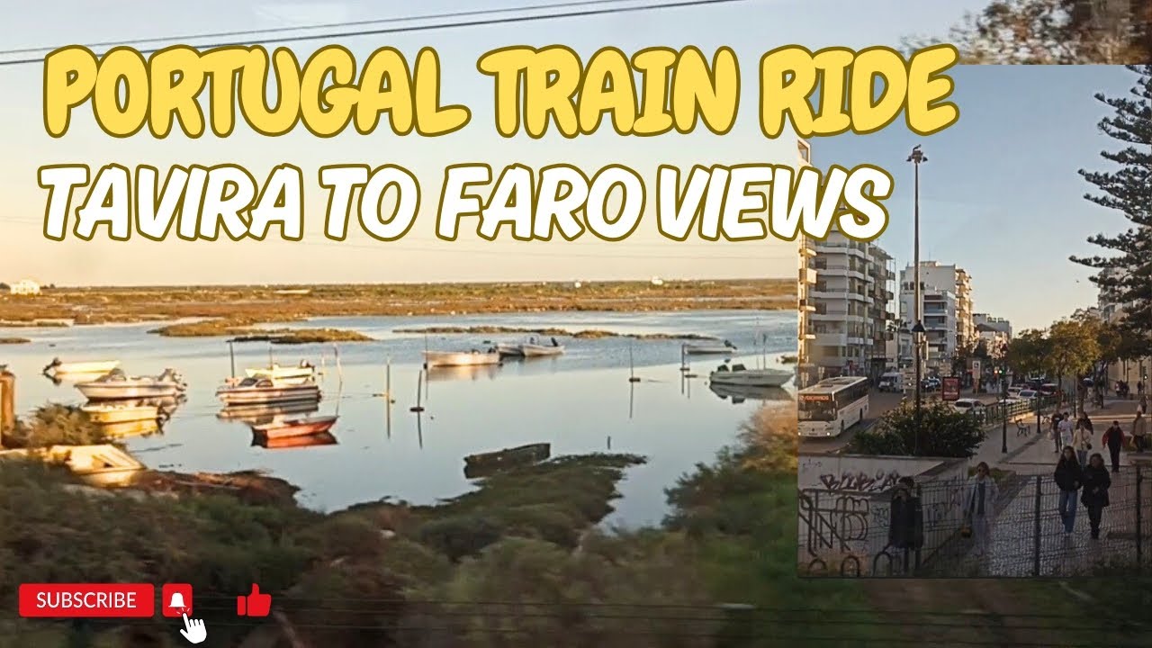 TRAIN RIDE IN PORTUGAL | TAVIRA TO FARO VIEWS  #travel #portugal #tour