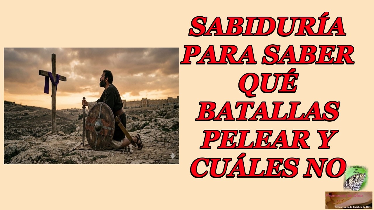 Sabiduría para saber qué batallas pelear y cuáles no