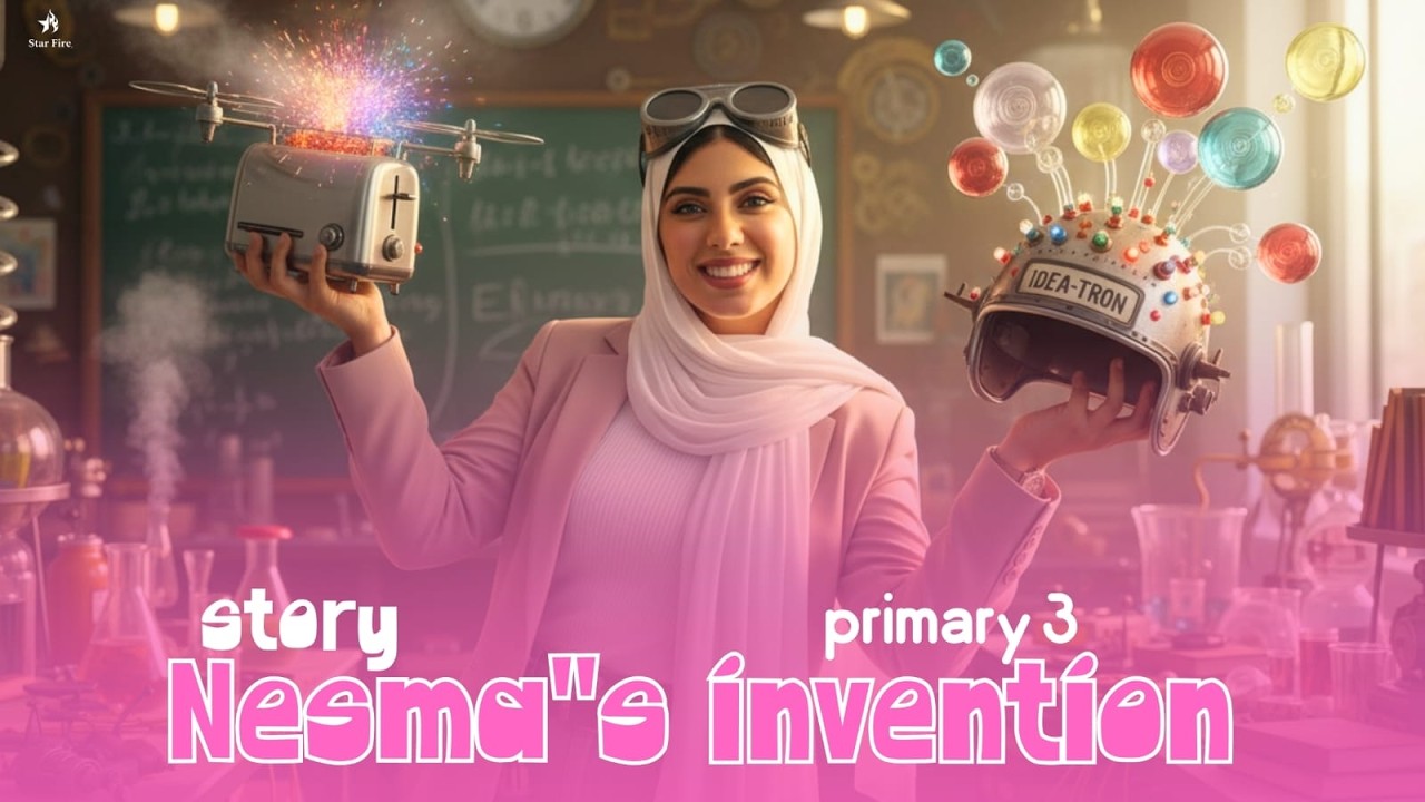 قصة كونكت بلس الصف التالت الابتدائى الترم التانى  Nesma’s invention story