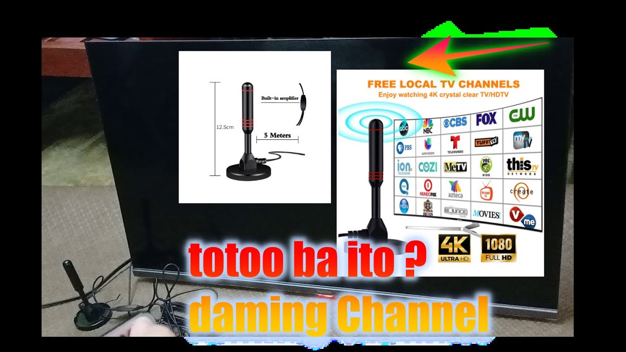 Antenna na galing s Shopee 49Pesos dadami na ang Channel sa TV MO