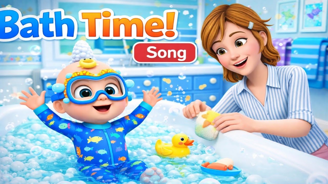 Bath Time Baby Song | Wash Wash Wash 🧼🛁 | Kids Songs