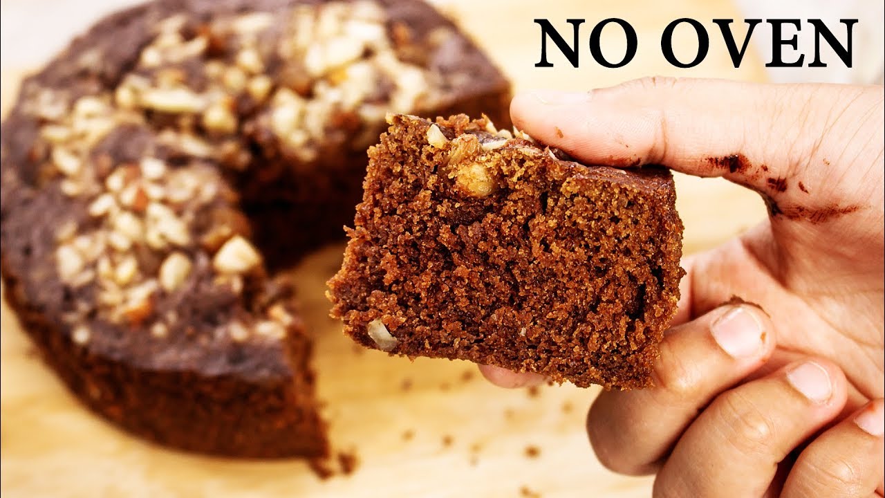 Chocolate Biscuit Cake -  3 Ingredient Eggless No Oven Bake Recipe- CookingShooking