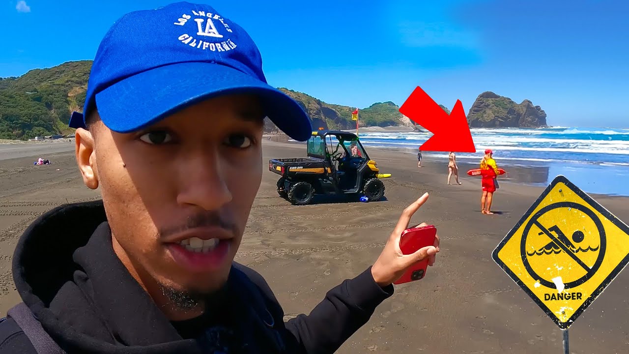 I Went to New Zealand's Most Dangerous Beach 🌊 — Piha Beach!