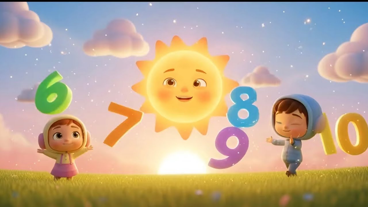 🎵 1’den 10’a Sayılar | Eğitici Çocuk Şarkısı | Renkli 3D Animasyon