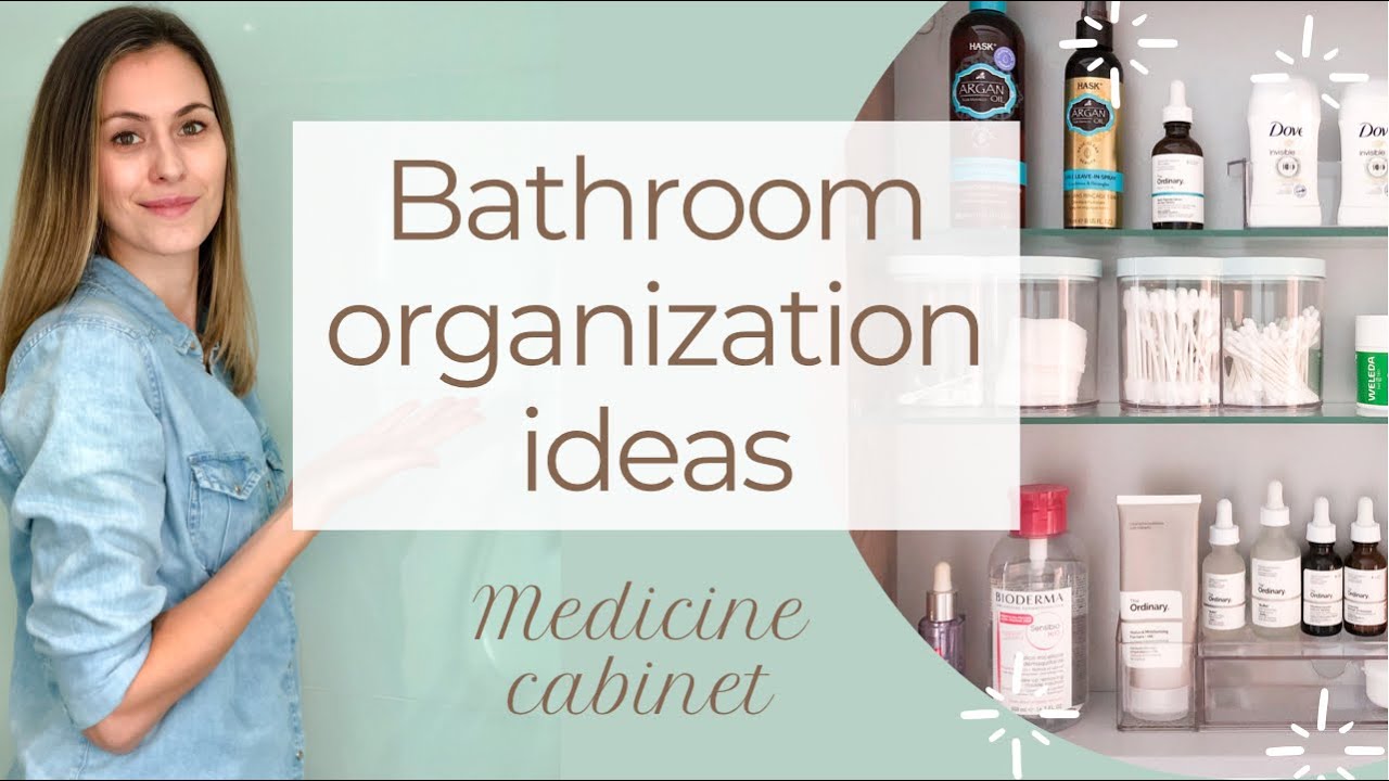 BATHROOM ORGANIZATION IDEAS | Best products from AMAZON to organize your medicine cabinet